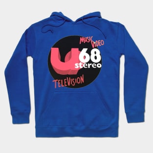 U68 80s Music Video Channel Hoodie